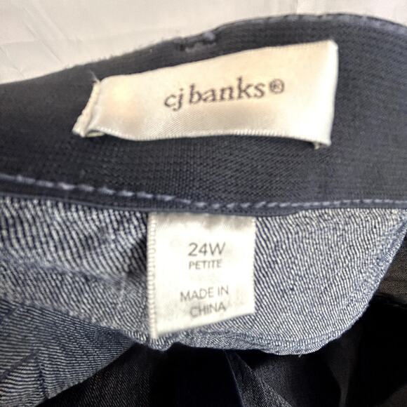 CJ Banks Blue Jeans Size 24W P 46x29 Christopher & Banks stretch comfort fit - Picture 2 of 13